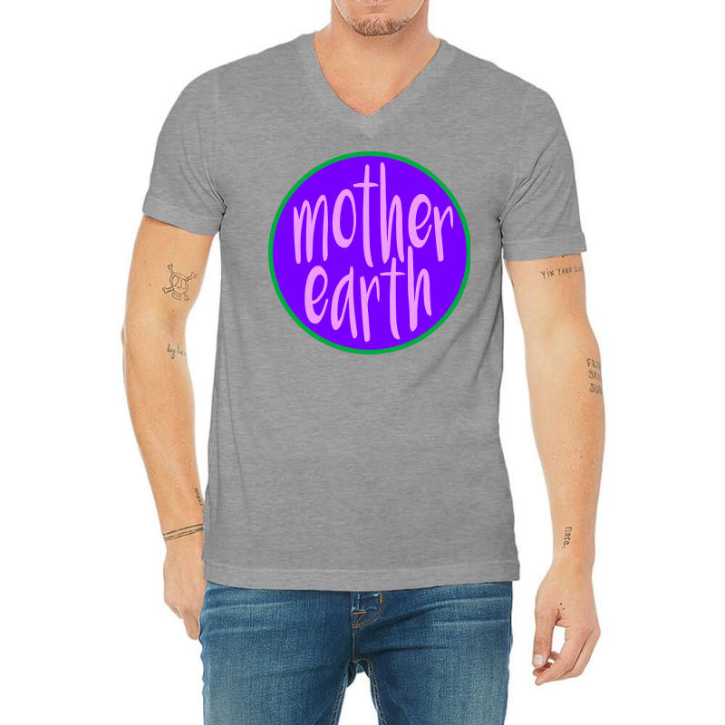 Mother Earth Aesthetic Music V-Neck Tee by howedatooruu | Artistshot