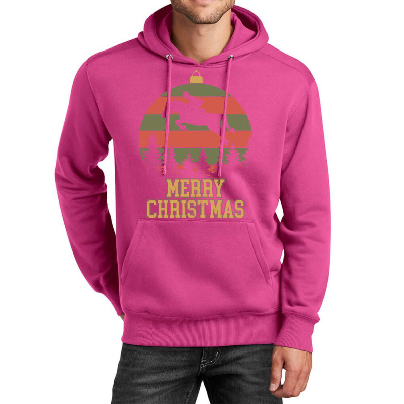 Merry Christmas Dressage Equestrian Xmas Tree Yell Unisex Hoodie | Artistshot