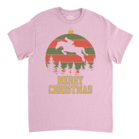 Merry Christmas Dressage Equestrian Xmas Tree Yell Classic T-shirt | Artistshot