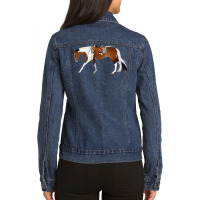 Tobiano Western Pleasure Horse Equine Rampaige Ladies Denim Jacket | Artistshot