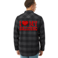 I Love My Galiceno Horse Girl Flannel Shirt | Artistshot