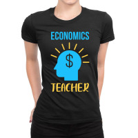 Economics Teacher Blue Ladies Fitted T-shirt | Artistshot