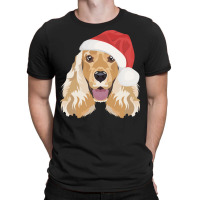 English Cocker Spaniel Merry Christmas Cool T-shirt | Artistshot