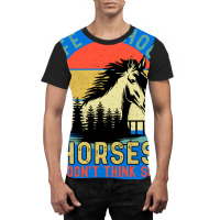 Life Without Horse I Dont Think So Stars Graphic T-shirt | Artistshot