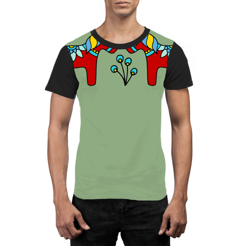 Swedish Dala Horses Vintage Graphic T-shirt by wsletiguuri | Artistshot