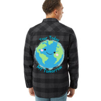 Your Today My Tomorrow Planet Earth Kids Future Hi Flannel Shirt | Artistshot