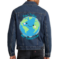 Your Today My Tomorrow Planet Earth Kids Future Hi Men Denim Jacket | Artistshot