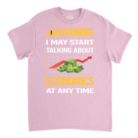 Funny Yellow Warning Economics Economy Economist G Classic T-shirt | Artistshot