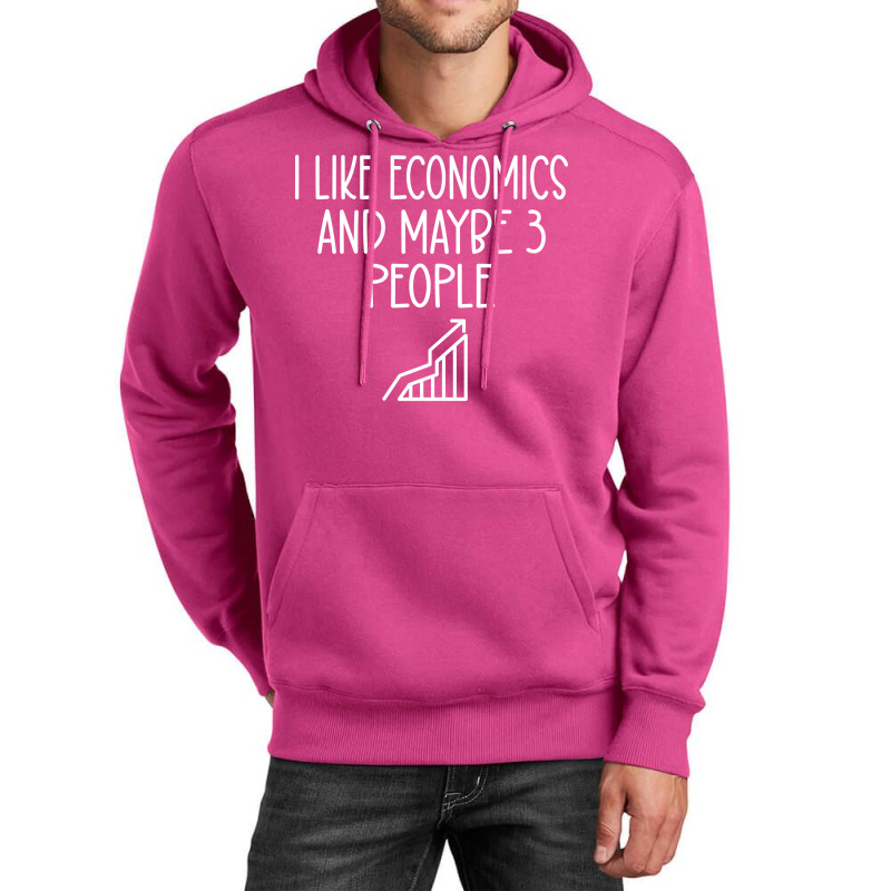 I Like Economics And Maybe Three People Red Unisex Hoodie by mossayrabyat | Artistshot