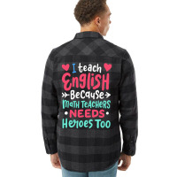 English Teacher Funny Teaching Green Flannel Shirt | Artistshot