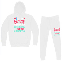 English Teacher Funny Teaching Green Hoodie & Jogger Set | Artistshot