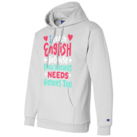 English Teacher Funny Teaching Green Champion Hoodie | Artistshot