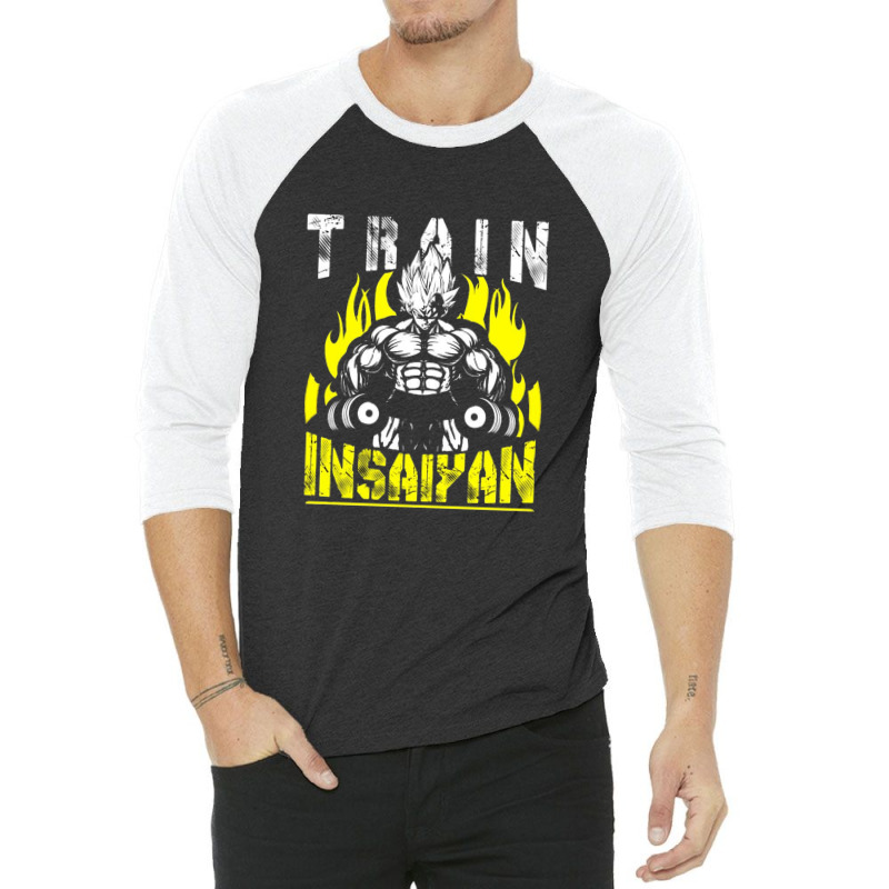 Train Insaiyan - Vegeta 3/4 Sleeve Shirt by pliana | Artistshot