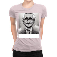 Happy Fa Hayek Manga Style Portrait 70s Ladies Fitted T-shirt | Artistshot