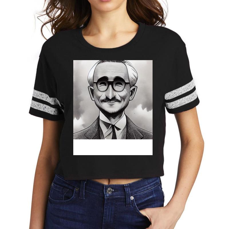 Happy Fa Hayek Manga Style Portrait 70s Scorecard Crop Tee by motlhbav | Artistshot