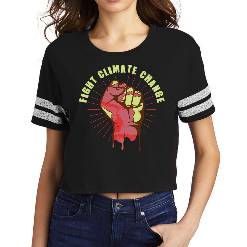 Fight Climate Change Earth Day Climate Change Nost Scorecard Crop Tee by yustgumanaf | Artistshot