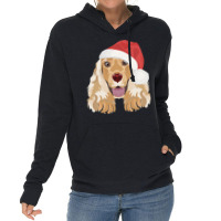 English Cocker Spaniel Merry Christmas Tumblr Lightweight Hoodie | Artistshot