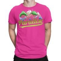 Paradise With Trees And Mountains For Earth Day St T-shirt | Artistshot