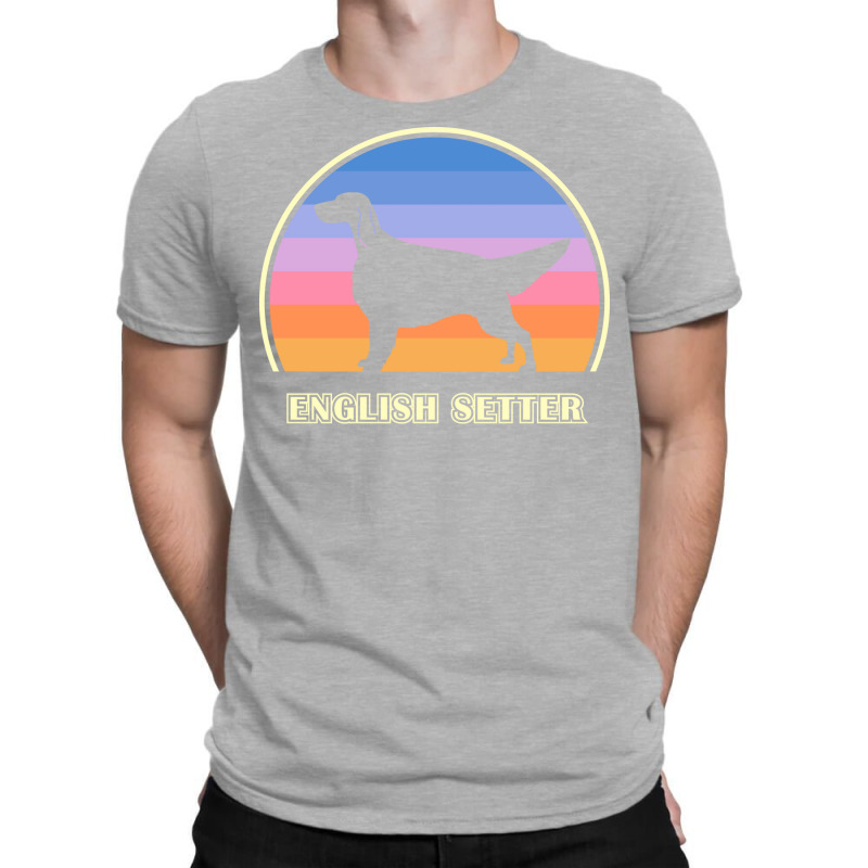 English Setter Vintage Sunset Dog Tumblr T-shirt | Artistshot