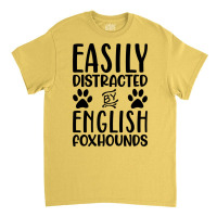 Easily Distracted By English Foxhounds Hippie Classic T-shirt | Artistshot