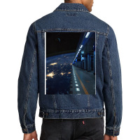 Space Station Cool Men Denim Jacket | Artistshot