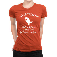 Dino Accountant Accounting Vintage Ladies Fitted T-shirt | Artistshot