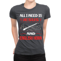 Funny Jesus English Horn Cor Anglais Stars Ladies Fitted T-shirt | Artistshot