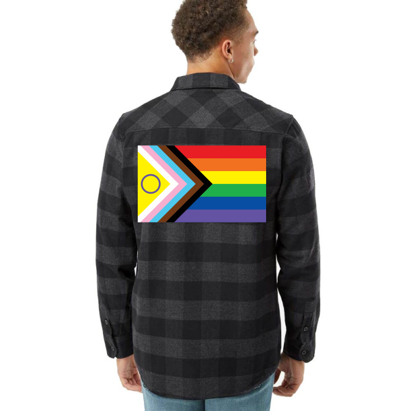 New 2021 Intersex Inclusive Progress Pride Flag Flannel Shirt by znaidiativot | Artistshot