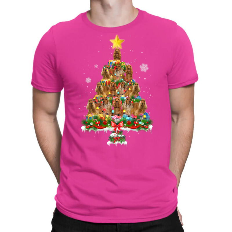 Cute English Cocker Spaniel Christmas Tree Dog Lov T-shirt | Artistshot