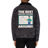 English Teacher Trending Unisex Sherpa-lined Denim Jacket | Artistshot