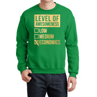 Funny Level Of Awesomeness Low Medium Gift Economi Crewneck Sweatshirt | Artistshot