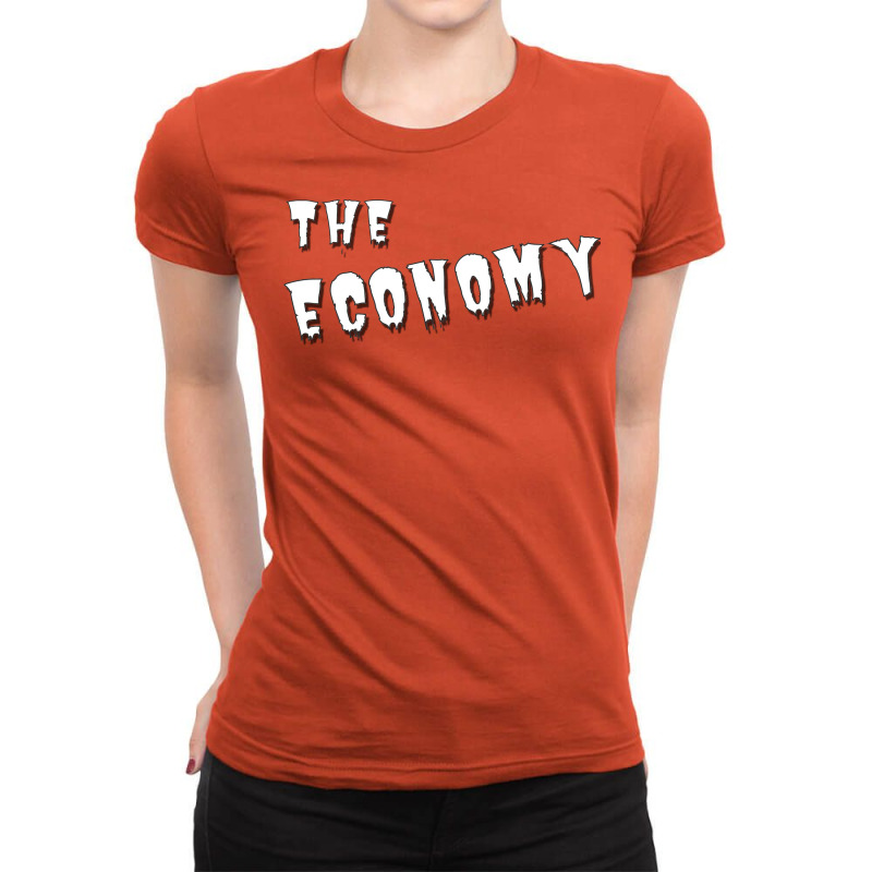 The Economy Monster Humor Ladies Fitted T-Shirt by zemersuluuj | Artistshot