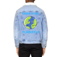 Earth There Is No Plan Et B Climate Protection Pla Unisex Sherpa-lined Denim Jacket | Artistshot