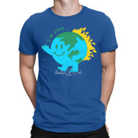 Funny Im Fine Earth Sarcasm Humor Cute T-shirt | Artistshot