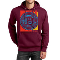 Bitcoin Abstract Music Unisex Hoodie | Artistshot