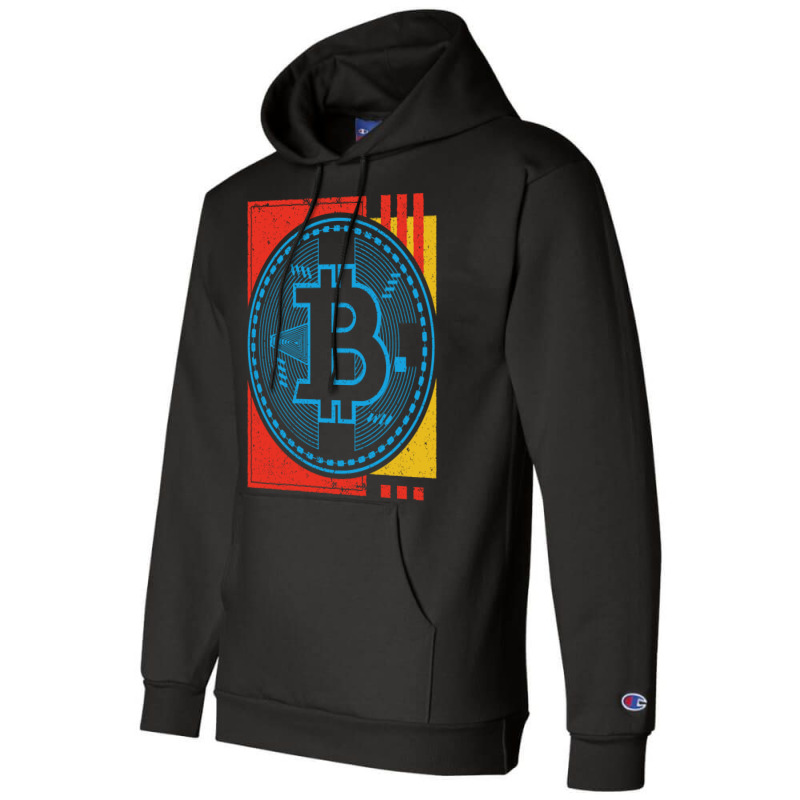 Bitcoin Abstract Music Champion Hoodie by nsikekhizom | Artistshot