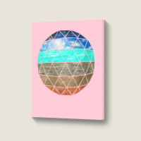 Geodesic Portrait Canvas Print | Artistshot