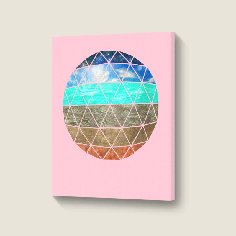 Geodesic Portrait Canvas Print | Artistshot