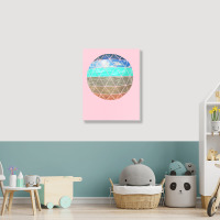 Geodesic Portrait Canvas Print | Artistshot