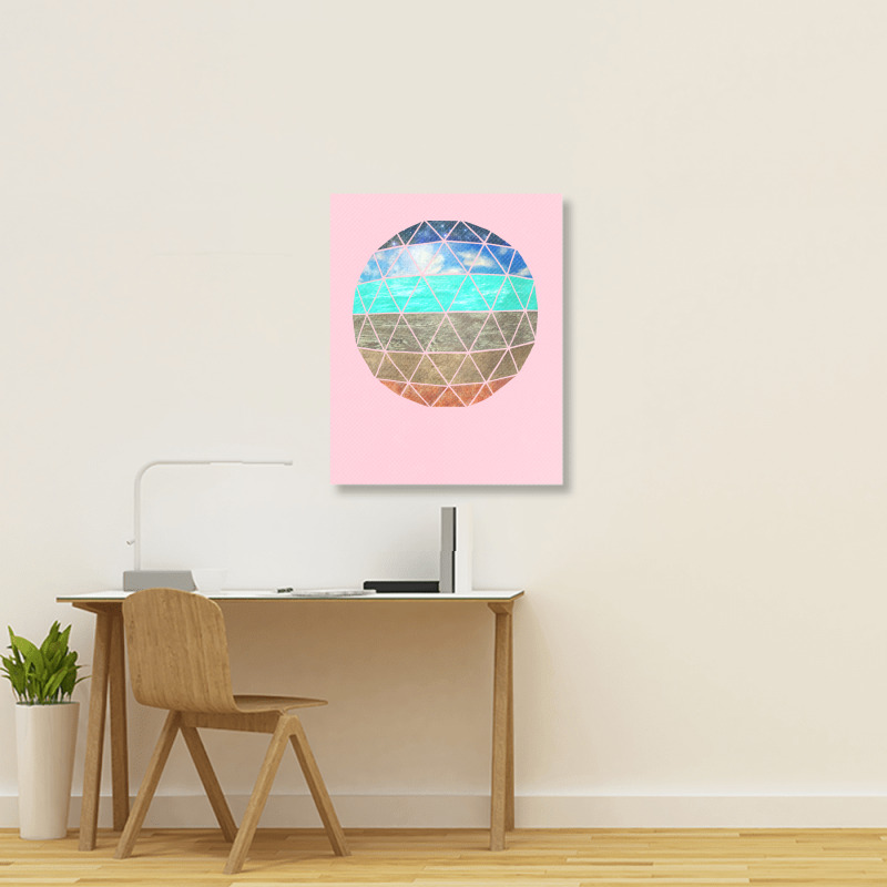 Geodesic Portrait Canvas Print | Artistshot