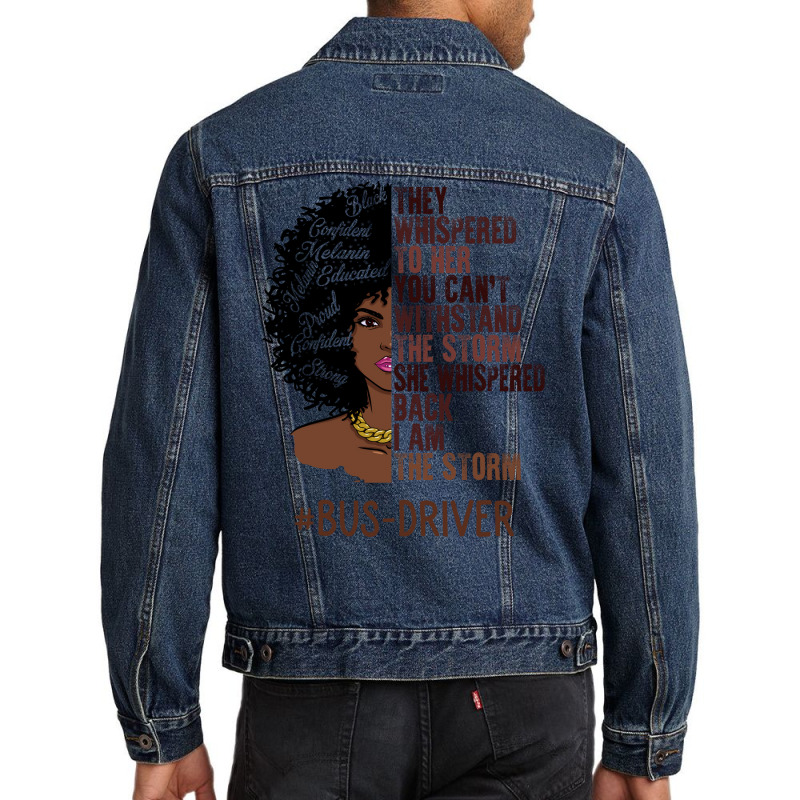 I Am The Storm Busdriver African American Women Tu Men Denim Jacket | Artistshot