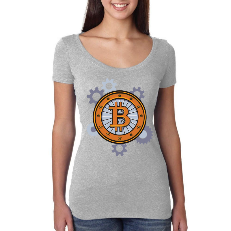 Bitcoin Steampunk Boy Women's Triblend Scoop T-shirt by saliweathinsc | Artistshot