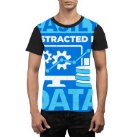 Easily Distracted By Data 70s Graphic T-shirt | Artistshot