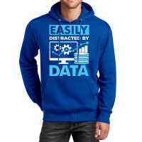 Easily Distracted By Data 70s Unisex Hoodie | Artistshot