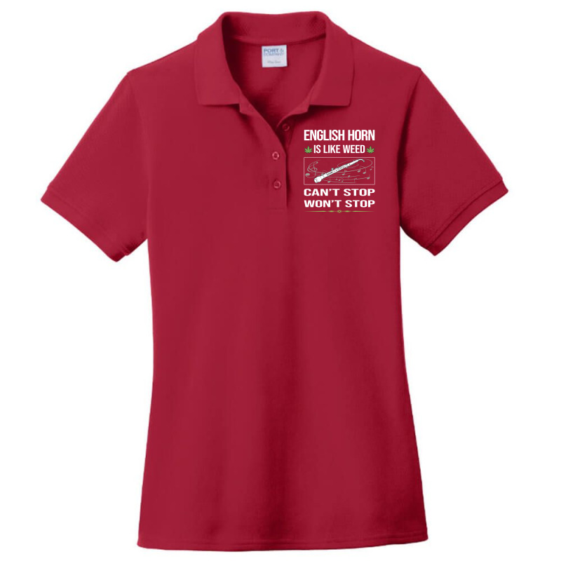 Funny Cant Stop English Horn Cor Anglais Summer Ladies Polo Shirt by xatseveitasz | Artistshot