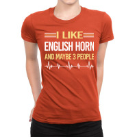 3 People English Horn Cor Anglais Gift Ladies Fitted T-shirt | Artistshot