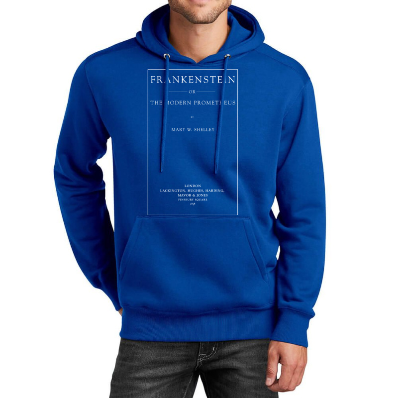 Frankenstein Book Shirt First Edition Title Page M Unisex Hoodie by hafeesoesoeq | Artistshot