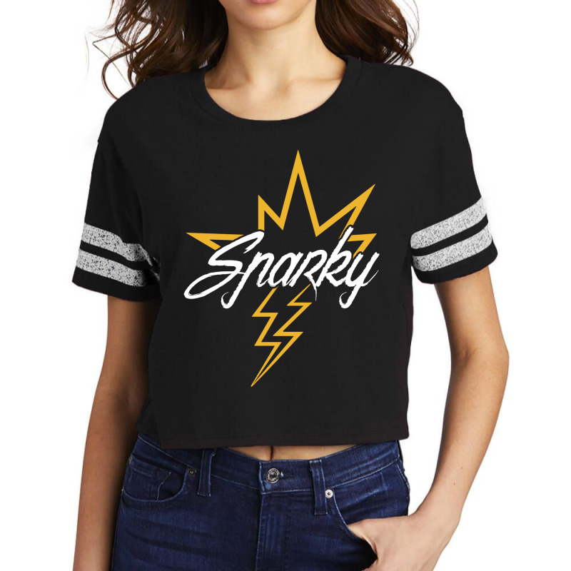 Electrician Electricity Electronics Electric Gift Scorecard Crop Tee by querolezoti0 | Artistshot