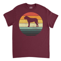 English Mastiff Dog Breed Sunset Retro Vintage 70s Classic T-shirt | Artistshot