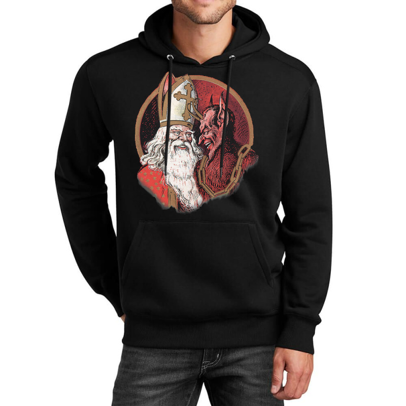 Krampus And Santa Christmas  (1) Unisex Hoodie by hafeesoesoeq | Artistshot